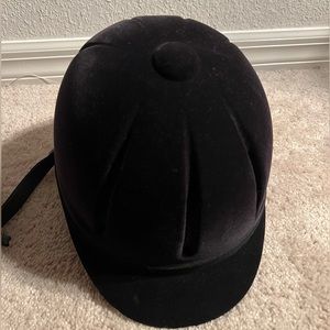 Horse show helmet